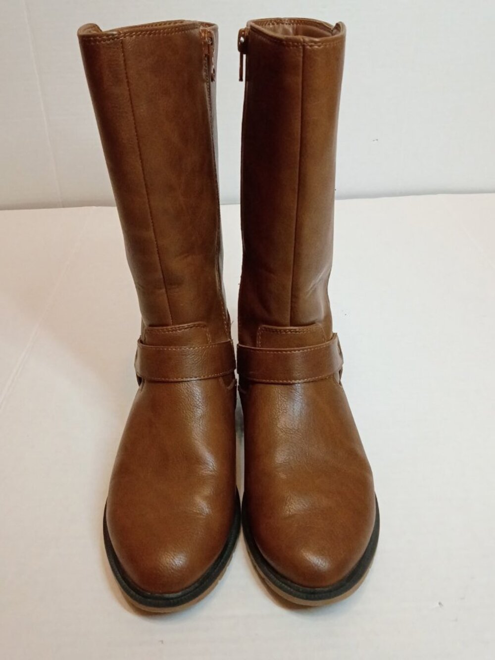 Cat & Jack Krista Brown Riding Boots Girls Size 2